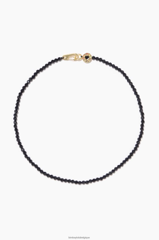 accessoires Bimba Y Lola collier court cristaux noir HV4486824