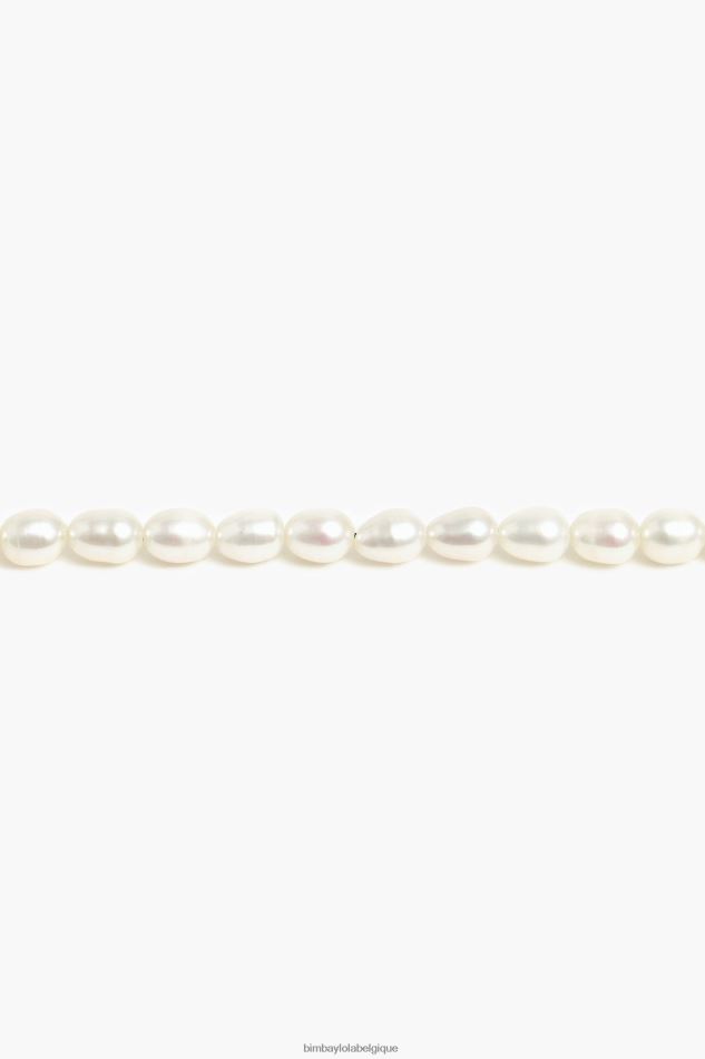 accessoires Bimba Y Lola collier court de perles doré HV4486825
