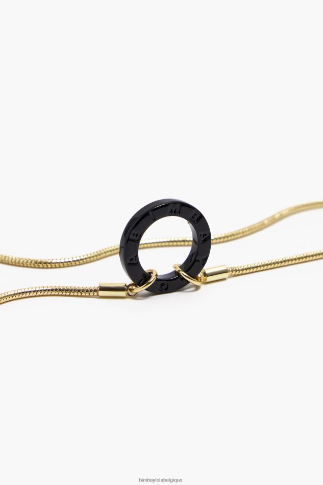 accessoires Bimba Y Lola collier d'or noir HV4486701