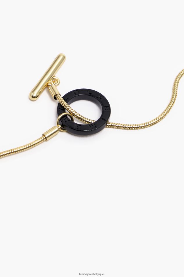 accessoires Bimba Y Lola collier d'or noir HV4486701