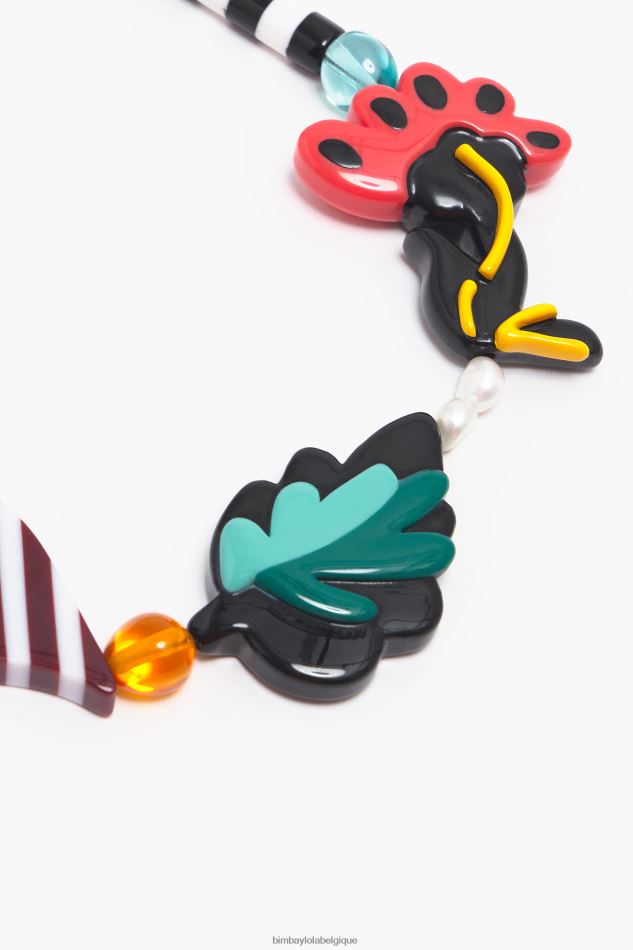accessoires Bimba Y Lola collier de fleurs en résine multicolore HV4486807