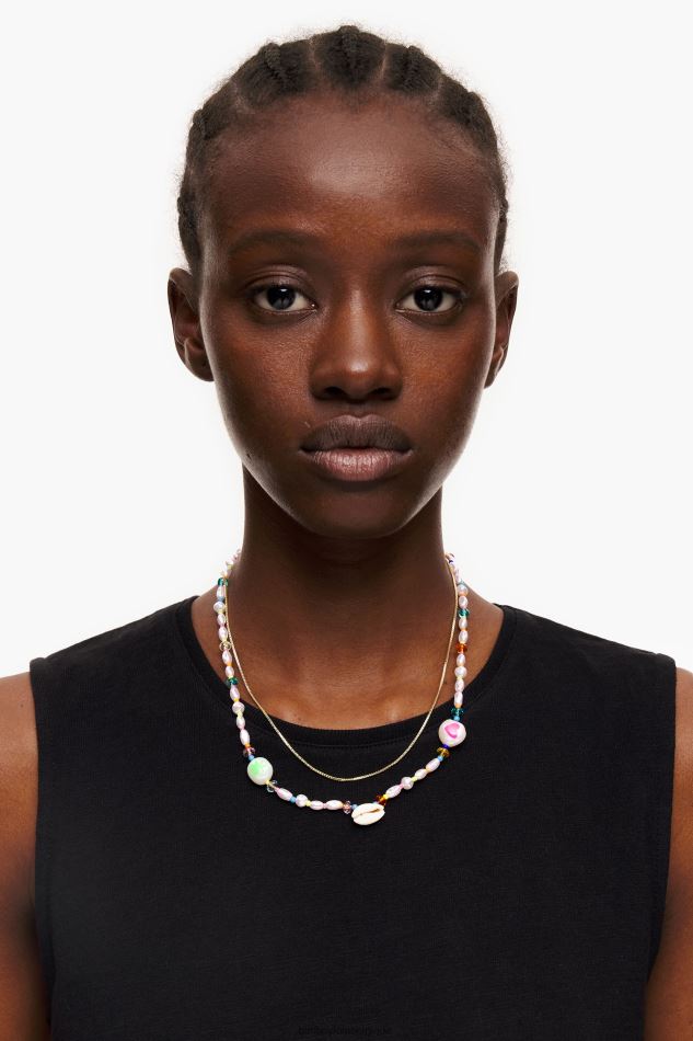 accessoires Bimba Y Lola collier de perles cristal multicolore HV4486790