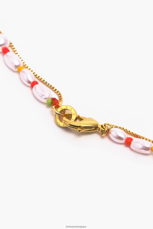 accessoires Bimba Y Lola collier de perles cristal multicolore HV4486790