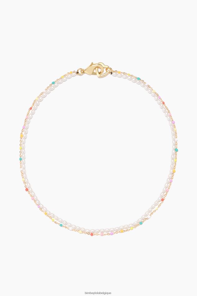 accessoires Bimba Y Lola collier de perles de chaîne multicolore HV4486791