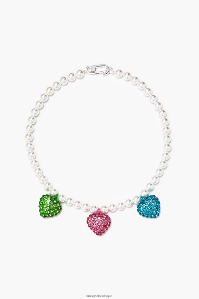 accessoires Bimba Y Lola collier de perles de coeur multicolore HV4486777