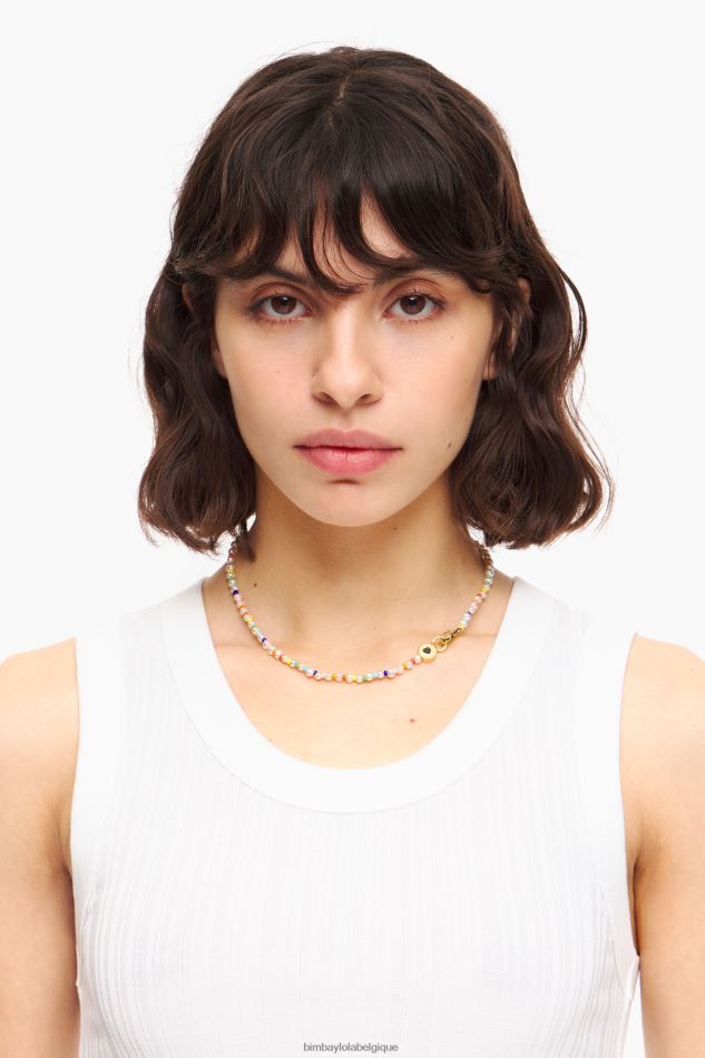 accessoires Bimba Y Lola collier de perles de perles multicolore HV4486775