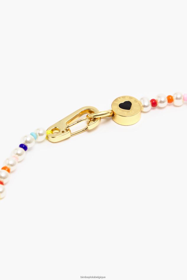 accessoires Bimba Y Lola collier de perles de perles multicolore HV4486775