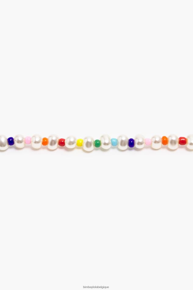 accessoires Bimba Y Lola collier de perles de perles multicolore HV4486775