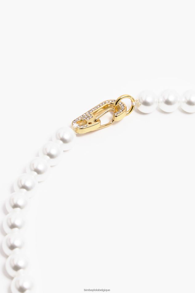 accessoires Bimba Y Lola collier de perles ours en peluche doré HV4486795