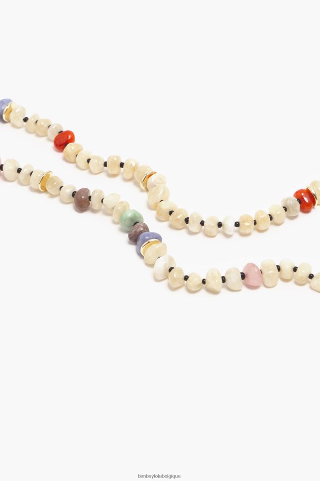 accessoires Bimba Y Lola collier de pierres Ivoire HV4486765