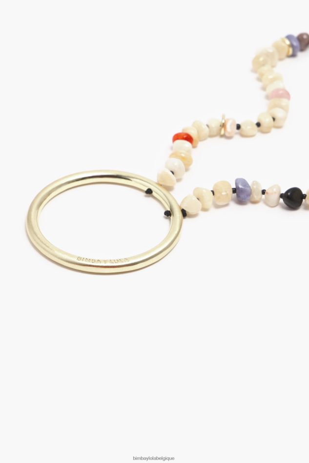 accessoires Bimba Y Lola collier de pierres Ivoire HV4486765