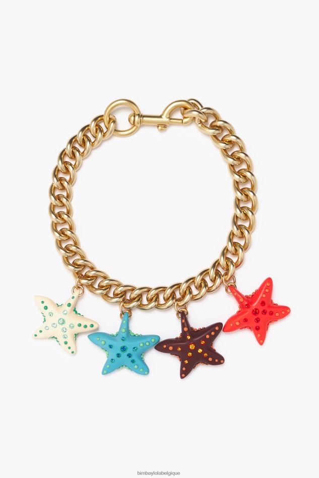 accessoires Bimba Y Lola collier en résine corail HV4486703