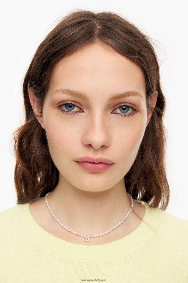 accessoires Bimba Y Lola collier lettre d perle HV4486841