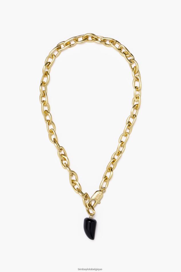 accessoires Bimba Y Lola liens pierre collier doré HV4486680