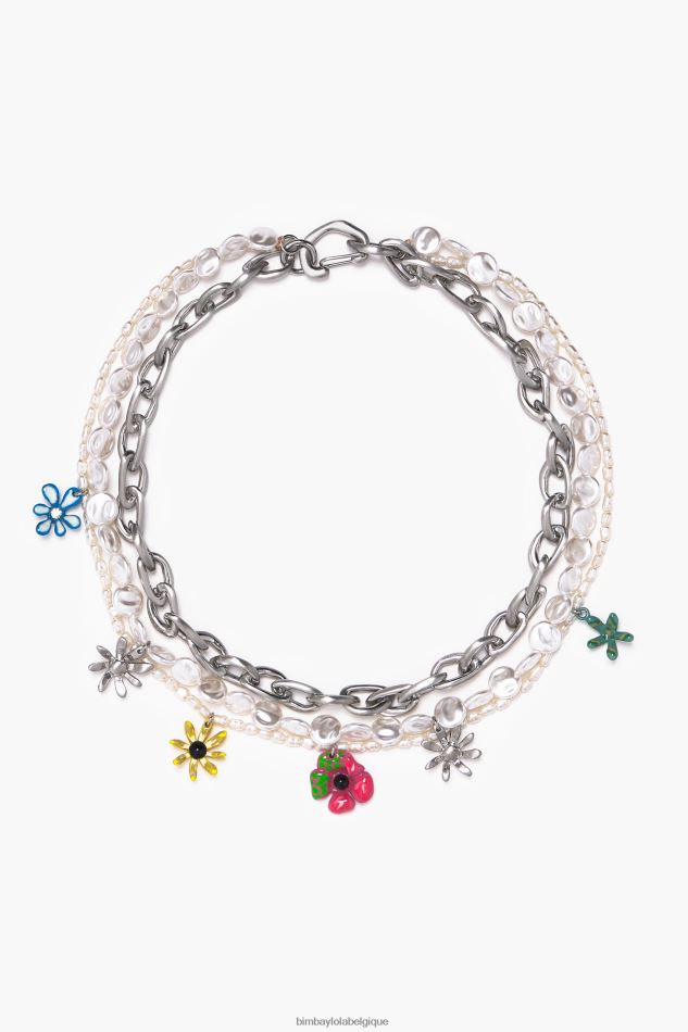 accessoires Bimba Y Lola pendentifs brin collier multicolore HV4486679