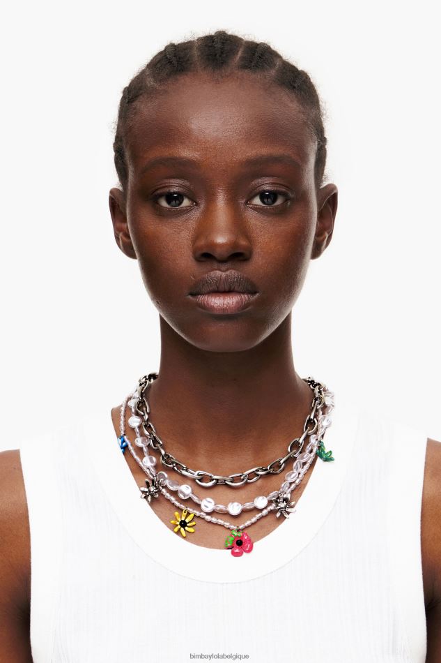 accessoires Bimba Y Lola pendentifs brin collier multicolore HV4486679