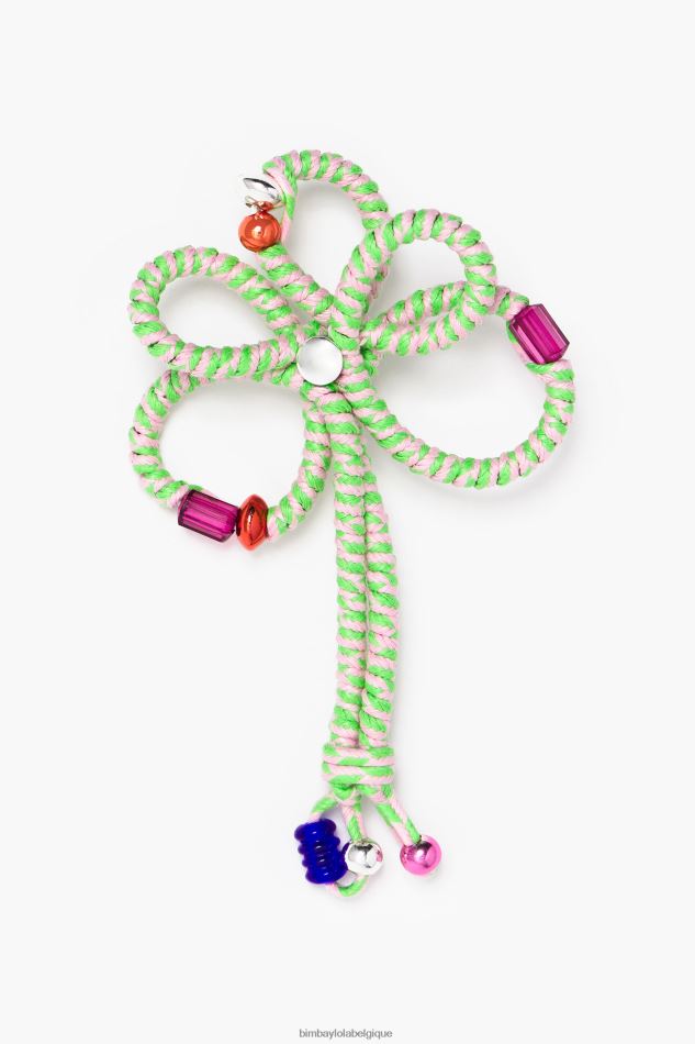 accessoires Bimba Y Lola boucle d'oreille fleur cordon rose HV4486848