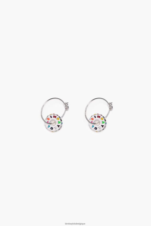 accessoires Bimba Y Lola boucles d'oreilles créoles argent HV4486813