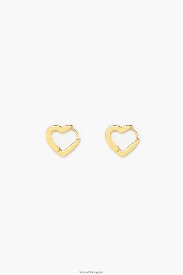accessoires Bimba Y Lola boucles d'oreilles créoles coeur doré HV4486778