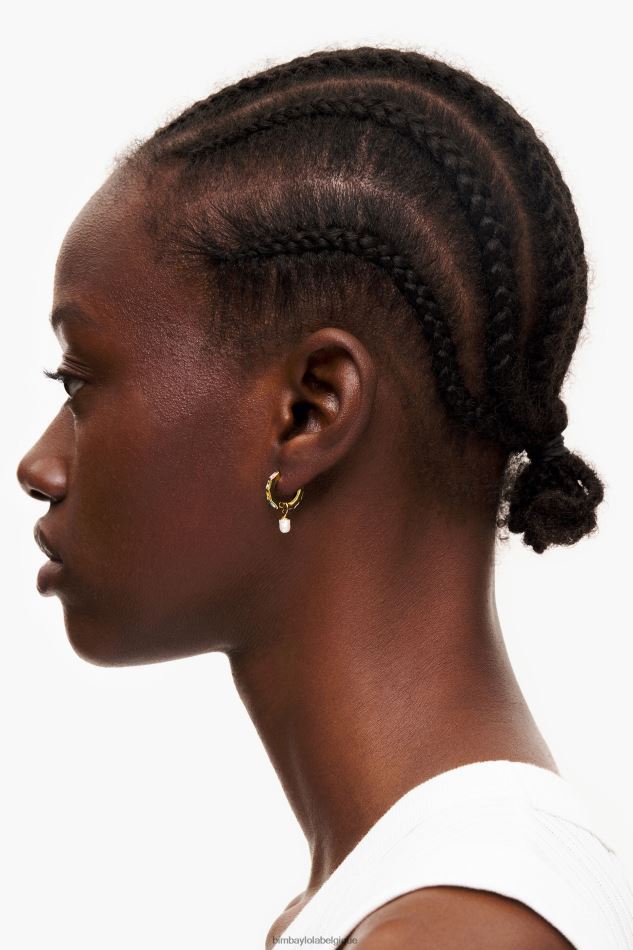 accessoires Bimba Y Lola boucles d'oreilles créoles en perles de cristal multicolore HV4486784