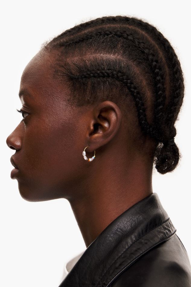 accessoires Bimba Y Lola boucles d'oreilles créoles perles et perles multicolores HV4486771