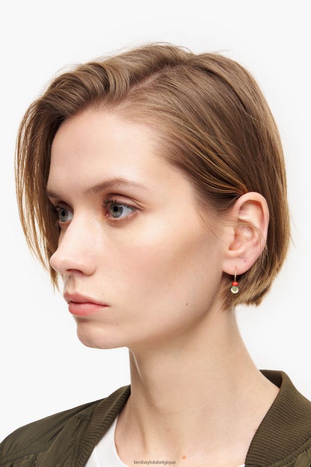 accessoires Bimba Y Lola boucles d'oreilles créoles pierres multicolore HV4486770