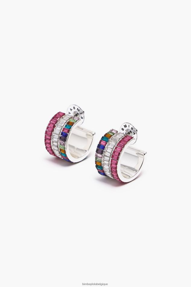 accessoires Bimba Y Lola boucles d'oreilles en cristal multicolore HV4486747