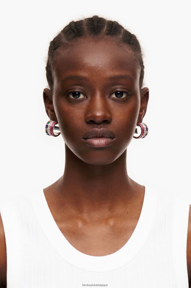 accessoires Bimba Y Lola boucles d'oreilles en cristal multicolore HV4486747