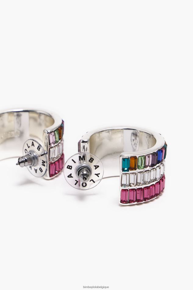 accessoires Bimba Y Lola boucles d'oreilles en cristal multicolore HV4486747