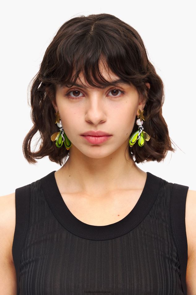 accessoires Bimba Y Lola boucles d'oreilles fleurs en résine multicolore HV4486745