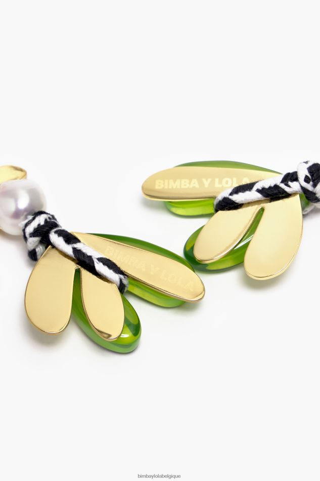 accessoires Bimba Y Lola boucles d'oreilles fleurs en résine multicolore HV4486745