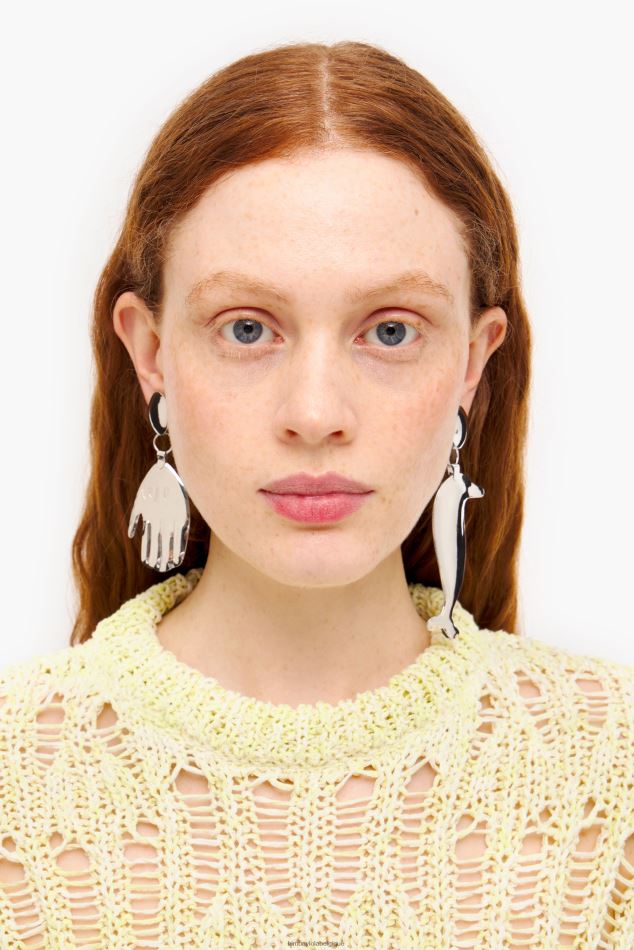 accessoires Bimba Y Lola boucles d'oreilles longues dauphins argent HV4486850