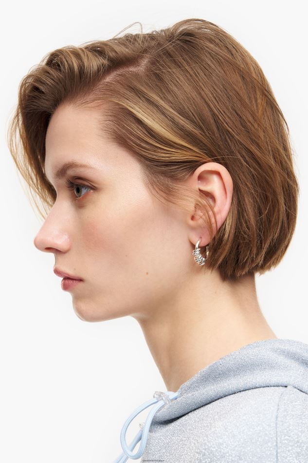 accessoires Bimba Y Lola boucles d'oreilles mini créoles spirales argent HV4486816