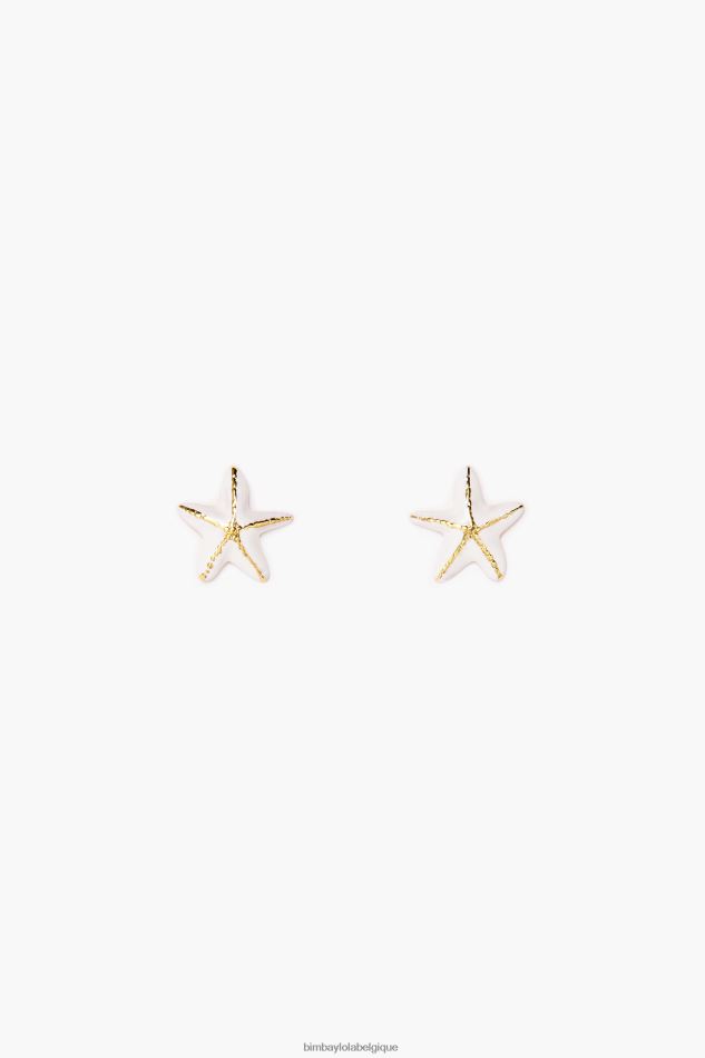 accessoires Bimba Y Lola boucles d'oreilles étoiles Ivoire HV4486712