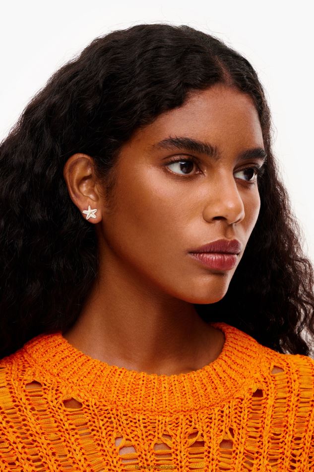 accessoires Bimba Y Lola boucles d'oreilles étoiles Ivoire HV4486712