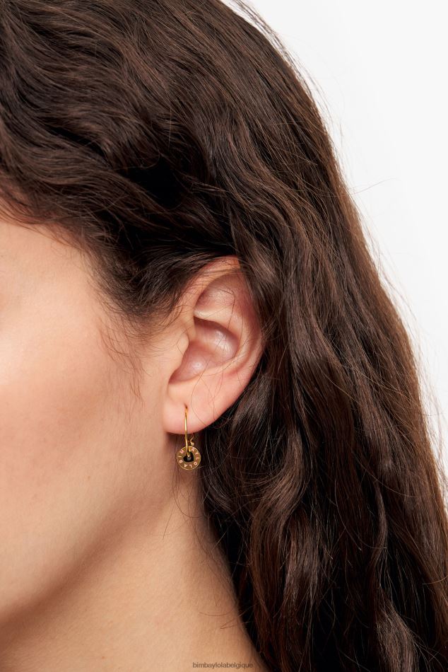 accessoires Bimba Y Lola créoles à logo cœur doré HV4486805