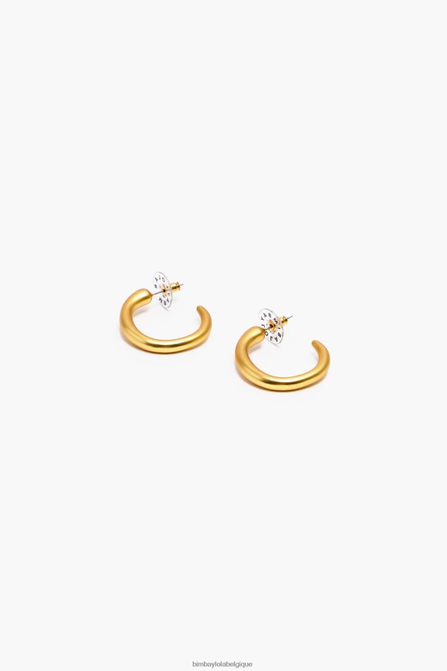 accessoires Bimba Y Lola créoles mates et maxi or HV4486760