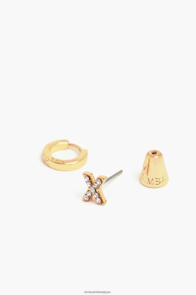 accessoires Bimba Y Lola mini créoles lettre X HV44861172