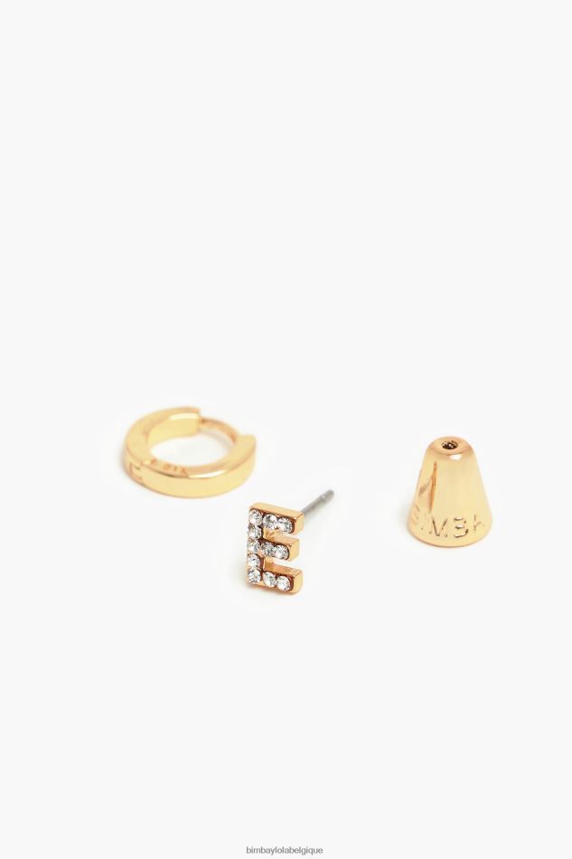 accessoires Bimba Y Lola mini créoles lettre e HV44861153