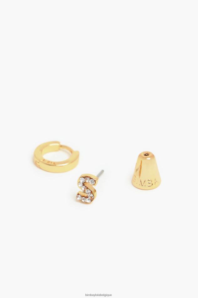 accessoires Bimba Y Lola mini créoles lettre s HV44861167