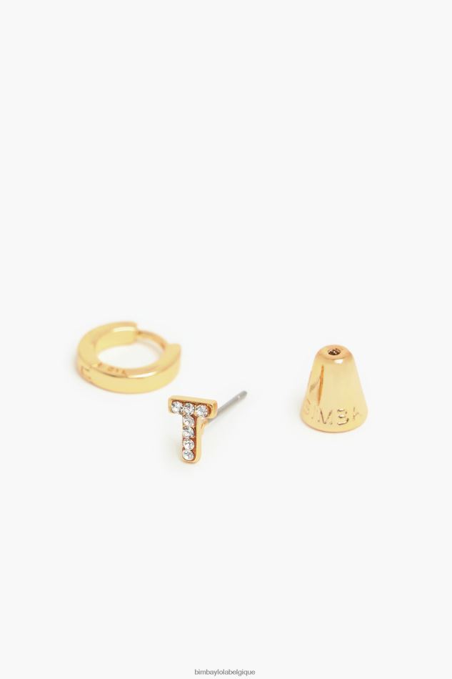 accessoires Bimba Y Lola mini créoles lettre t HV44861168