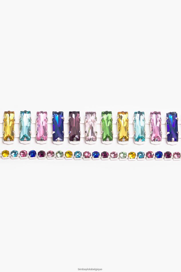 accessoires Bimba Y Lola tour de cou en cristal multicolore HV4486746