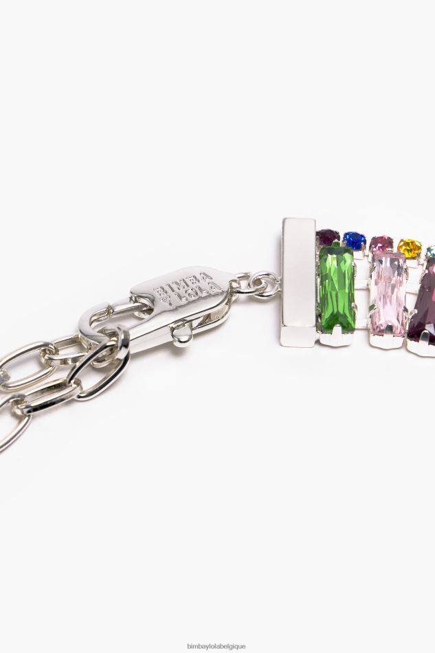accessoires Bimba Y Lola tour de cou en cristal multicolore HV4486746