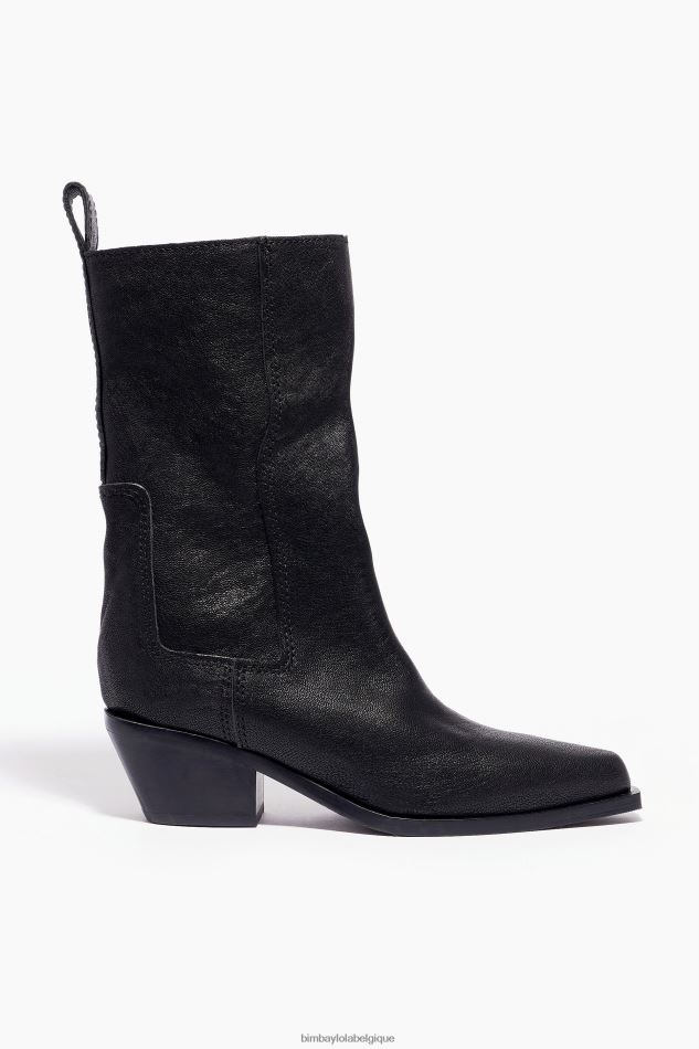 chaussures Bimba Y Lola botte de cow-boy en cuir noir HV4486601