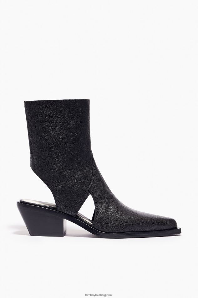 chaussures Bimba Y Lola bottine à découpes en cuir noir HV4486600