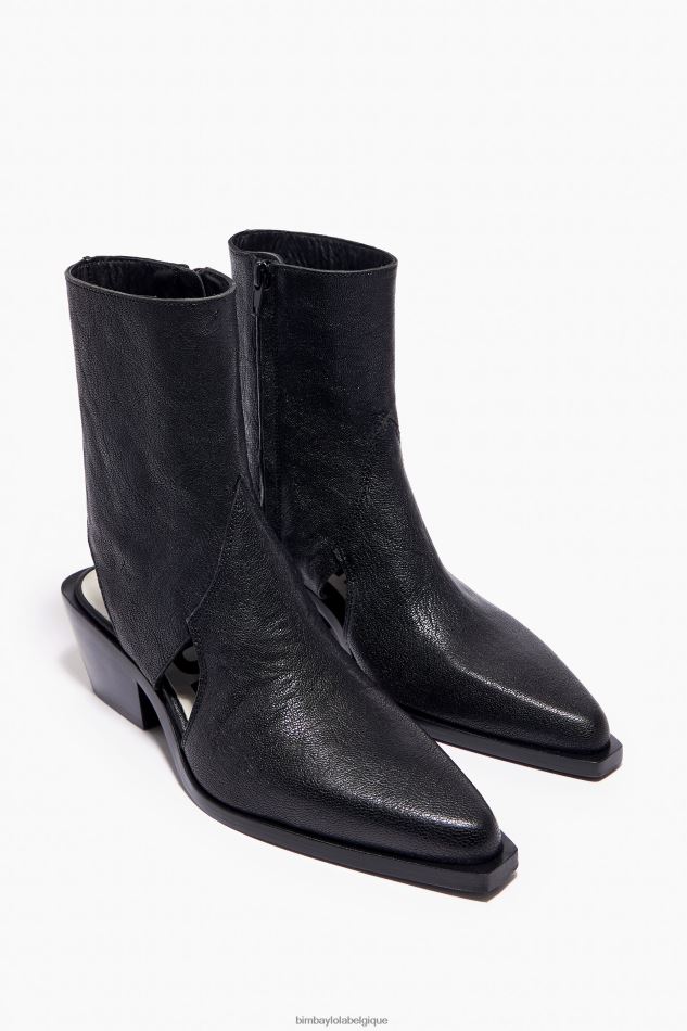 chaussures Bimba Y Lola bottine à découpes en cuir noir HV4486600