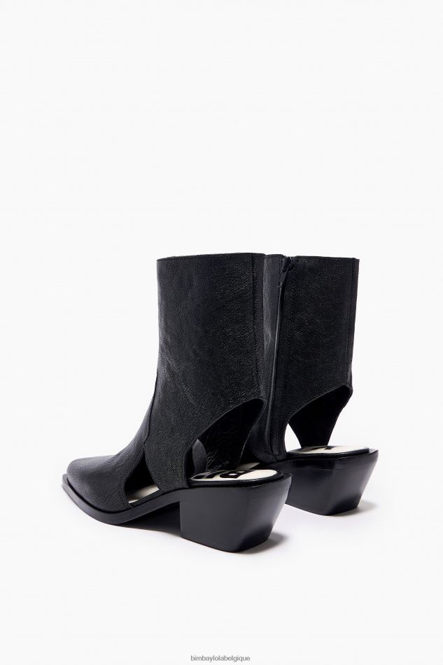 chaussures Bimba Y Lola bottine à découpes en cuir noir HV4486600