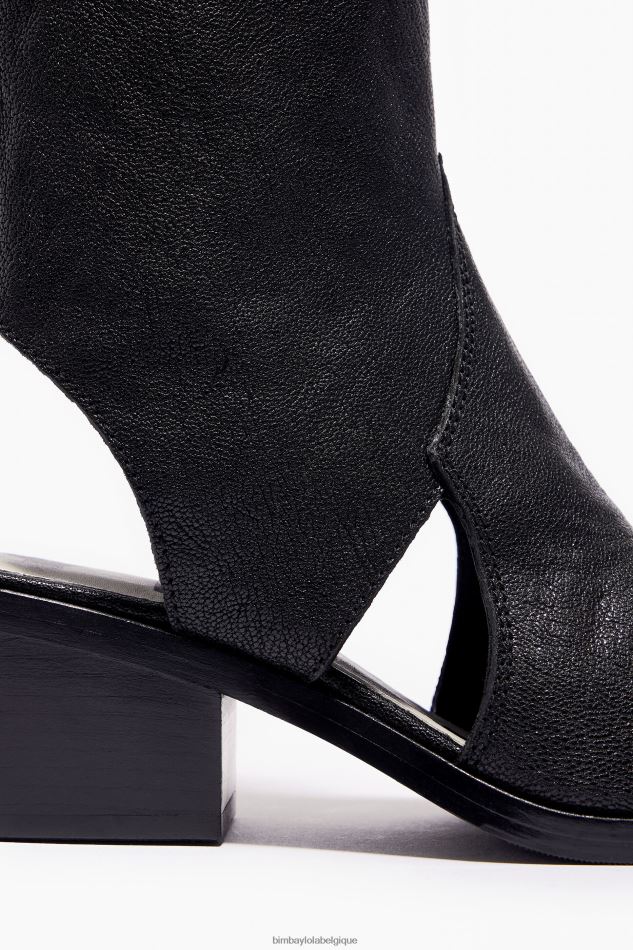 chaussures Bimba Y Lola bottine à découpes en cuir noir HV4486600
