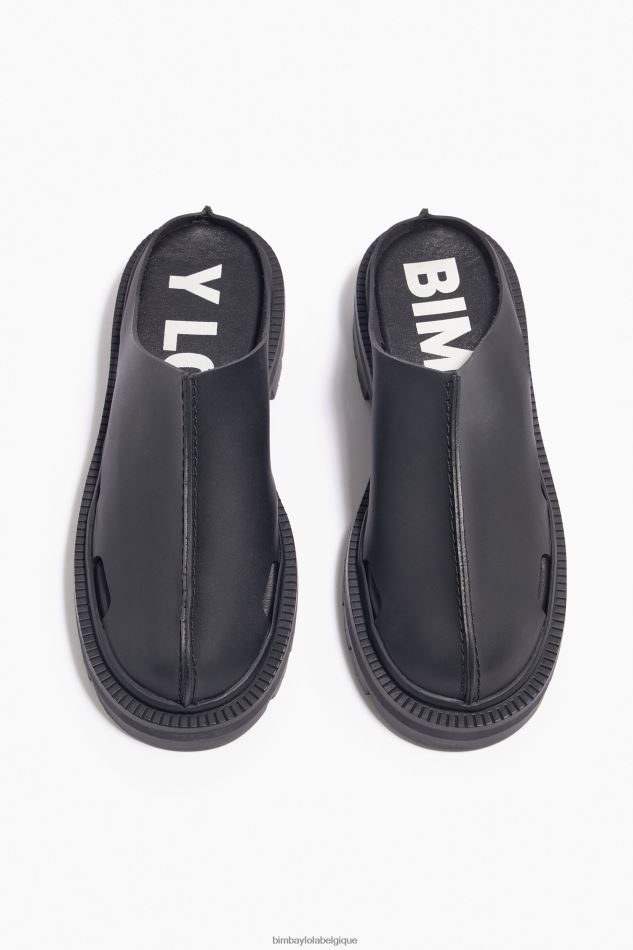 chaussures Bimba Y Lola sabot effet caoutchouc noir HV4486598
