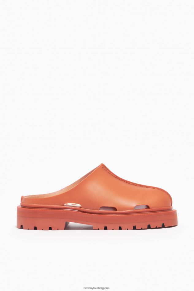 chaussures Bimba Y Lola sabot effet caoutchouc orange HV4486599